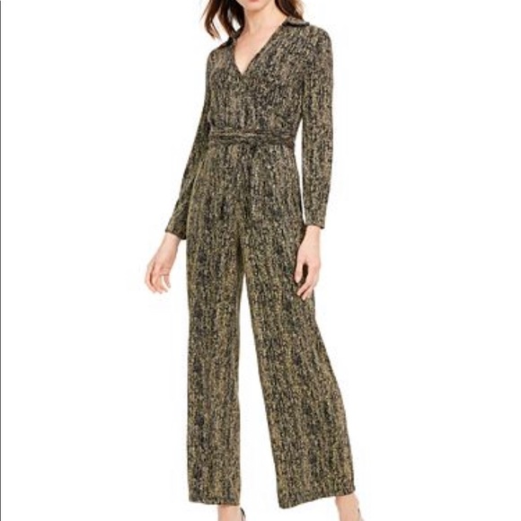 Calvin Klein Other - Calvin Klein (size 2) gold/black sparkly jumpsuit